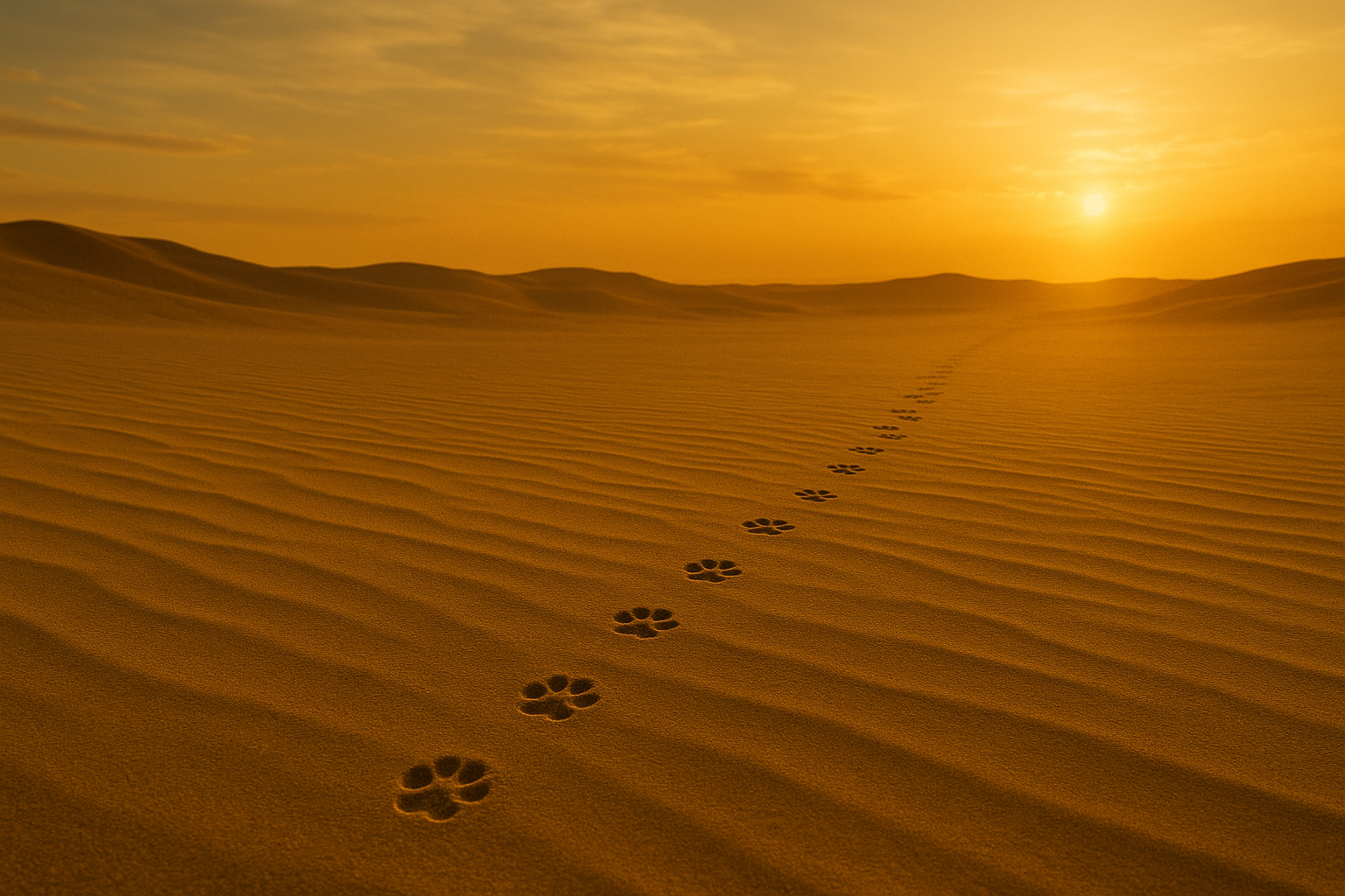sand cat tracks